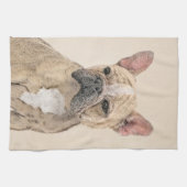 Franse Bulldog (Sable) schilderen - Cute Original Theedoek (Horizontaal)