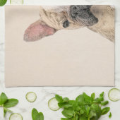 Franse Bulldog (Sable) schilderen - Cute Original  Theedoek (Gevouwen)