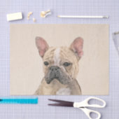 Franse Bulldog (Sable) schilderen - Cute Original  Tissuepapier (Craft)