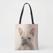 Franse Bulldog (Sable) schilderen - Cute Original Tote Bag (Voorkant)