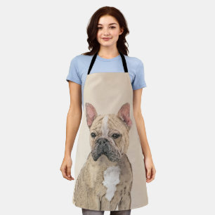 Franse Bulldog (Sable) Schilderij - Originele Cute Schort