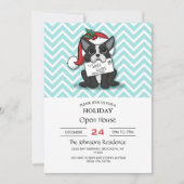 Franse bulldog Santa Claus Holiday Kaart (Voorkant)