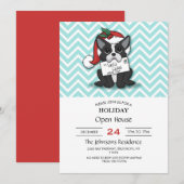 Franse bulldog Santa Claus Holiday Kaart (Voorkant / Achterkant)