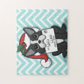 Franse bulldog Santa Claus Holiday Legpuzzel (Verticaal)