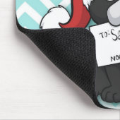 Franse bulldog Santa Claus Holiday Muismat (Hoek)