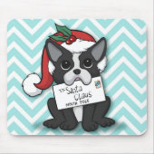 Franse bulldog Santa Claus Holiday Muismat (Voorkant)