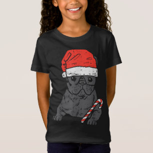 Franse Bulldog Santa Frenchie Hond Kerstmis T-shirt
