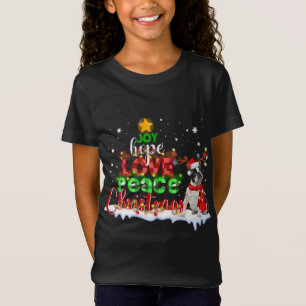 Franse Bulldog Santa rendier kostuum kerst TR T-shirt