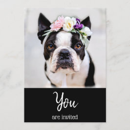*~* Franse Bulldog Schattige Franse Uitnodiging vo