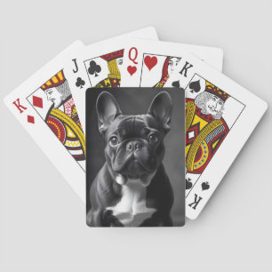 Franse Bulldog Schattige Schattigee Pet Art Poster Pokerkaarten