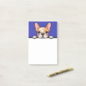 Franse Bulldog Schattigee Frenchie Puppy Hondenlie Post-it® Notes (Op bureau)