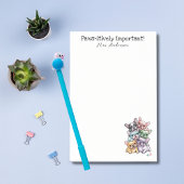 Franse Bulldog Schattigee Pet Girly Teacher Waarde Post-it® Notes