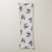 Franse Bulldog Schilderen White Black Pied Dog Art Lichaamskussen (Voorkant Verticaal)