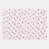 Franse Bulldog Schilderen White Cream Pet Dog Art Inpakpapier Vel (Voorkant)