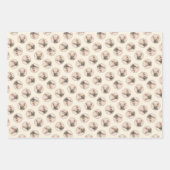 Franse Bulldog Schilderij Fawn Schattigee originel Inpakpapier Vel (Voorkant)