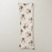 Franse Bulldog Schilderij Fawn Schattigee originel Lichaamskussen (Voorkant Verticaal)