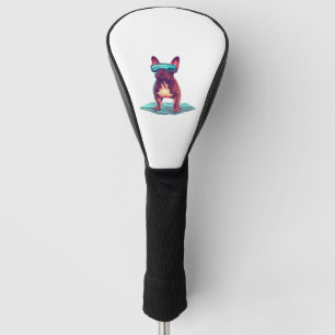 Franse Bulldog SciFi Dragen Koele Zonnebril Golfheadcover