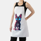 Franse Bulldog SciFi Dragen Koele Zonnebril Schort (Insitu)