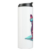 Franse Bulldog SciFi Dragen Koele Zonnebril Thermosbeker (Gedraaid links)