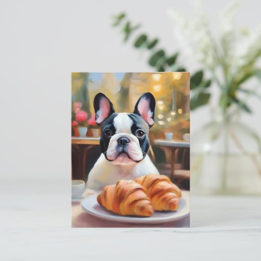 Franse Bulldog Serenity Impressionist Briefkaart (Staand voorkant)