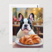 Franse Bulldog Serenity Impressionist Briefkaart (Voorkant / Achterkant)