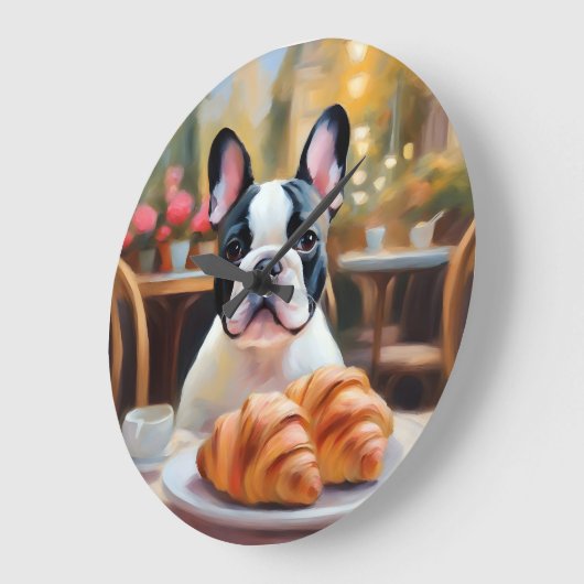 Franse Bulldog Serenity Impressionist Grote Klok (Hoek)