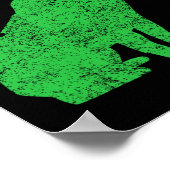 Franse Bulldog Shamrock St Patricks Day Frenchie D Poster (Hoek)