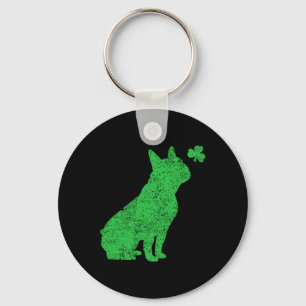 Franse Bulldog Shamrock St Patricks Day Frenchie D Sleutelhanger