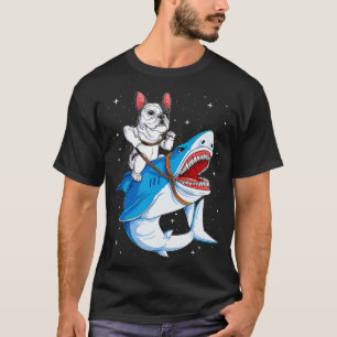 Franse Bulldog Shark T shirt Kinder Space Galaxy J