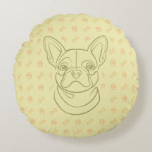 Franse Bulldog Sierlijn Kunstpatroon