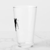 Franse Bulldog Silhouette Pardon My Frenchie Glas (Links)