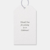 Franse Bulldog Silhouette Party Cadeaulabel (Achterkant)