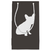 Franse Bulldog Silhouette Party Klein Cadeauzakje (Voorkant)