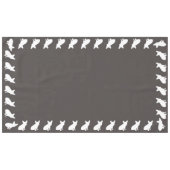 Franse Bulldog Silhouette Party Tafelkleed (Voorkant (Horizontaal))