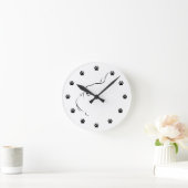 Franse Bulldog Silhouette Wall klok (Huis)