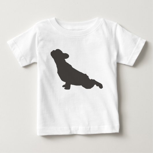 Franse Bulldog Silhouette Yoga Pose (Voorkant)