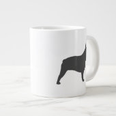Franse Bulldog Silhouetten Franse honden Grote Koffiekop (Voorkant rechts)
