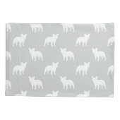 Franse Bulldog Silhouettes Pattern Kussensloop (Achterkant)
