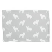 Franse Bulldog Silhouettes Pattern Kussensloop (Voorkant)