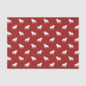 Franse Bulldog Silhouettes Pattern Tissuepapier (Voorkant)