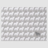 Franse Bulldog Silhouettes Pattern Tissuepapier (Voorkant)