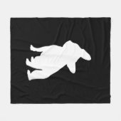 franse bulldog simpel | Frenchie-cadeau Fleece Deken (Voorkant (Horizontaal))