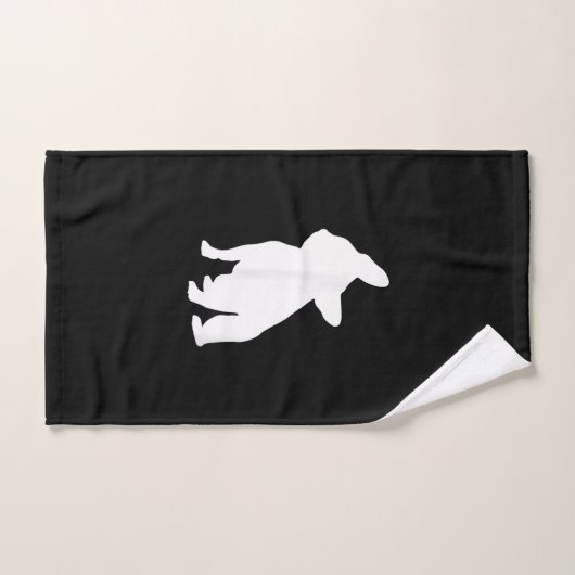 franse bulldog simpel | Frenchie-cadeau Handdoek (Handdoek)