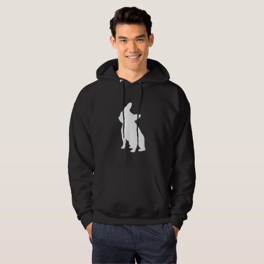 franse bulldog simpel | Frenchie-cadeau Hoodie (Voorkant volledig)
