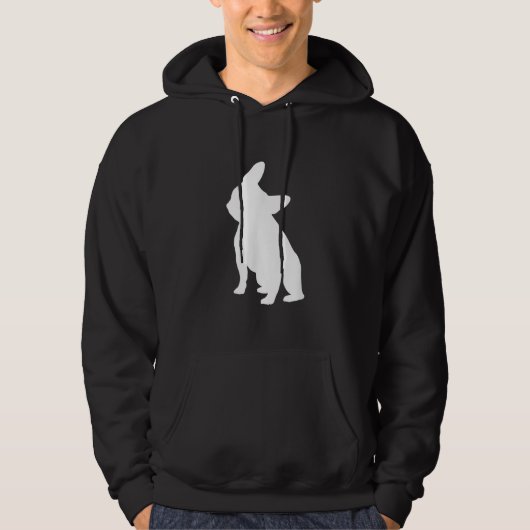 franse bulldog simpel | Frenchie-cadeau Hoodie (Voorkant)