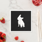 franse bulldog simpel | Frenchie-cadeau Servet (Insitu)