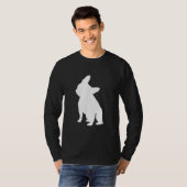 franse bulldog simpel | Frenchie-cadeau T-shirt (Voorkant volledig)