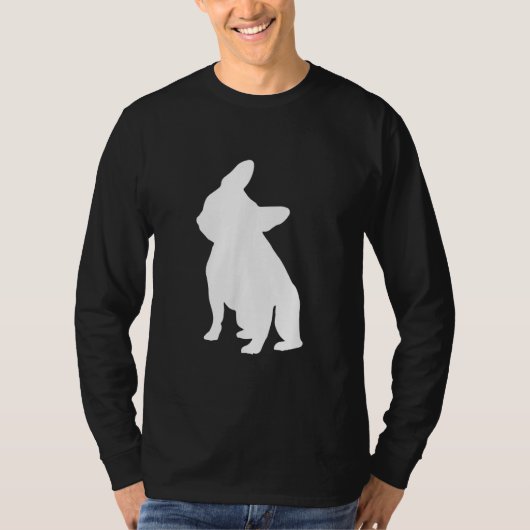franse bulldog simpel | Frenchie-cadeau T-shirt (Voorkant)