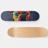 Franse Bulldog Skateboard (Horizontaal)