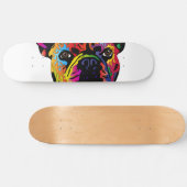 Franse Bulldog Skateboard (Horizontaal)